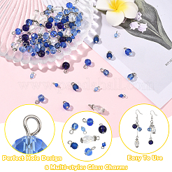 120 pendentif en verre et acrylique de 8 styles&nbsp;PALLOY-SW00079