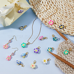 48шт 12 стильных подвесных украшений из полимерной глины&nbsp;HJEW-DC00122