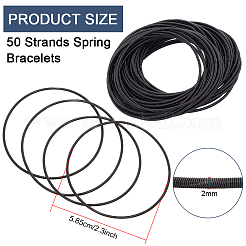Bracelets à ressort à 50 brin&nbsp;TWIR-BC0001-52