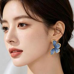Boucles d'oreilles puces en alliage de zinc émaillé pour femmes&nbsp;TW5605-2