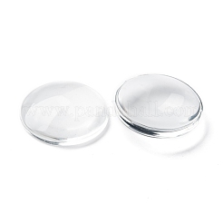 Cabochons en verre transparent&nbsp;X-GGLA-R026-25mm