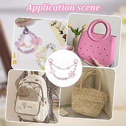 2 шт. подвеска-бантик из акрила в виде леденца&nbsp;DIY-BBC0002-27