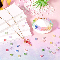 250шт 10 цвета прозрачные стеклянные бусины&nbsp;GLAA-TA0002-86