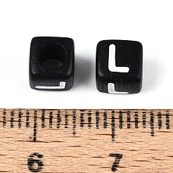 Начальные акриловые бусины с горизонтальной дырочкой&nbsp;OACR-ZX006-35L