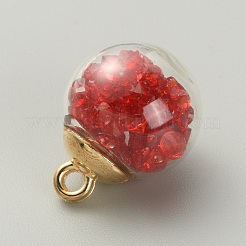 Pendentifs globe en verre transparent&nbsp;LS-GLAA-TAC0005-002D