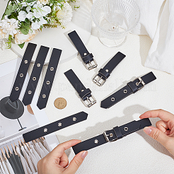 6 Paar aufnähbare Knebelschnallen aus PU-Leder&nbsp;DIY-GF0012-87B