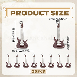 20 шт. большие подвески из эмалевого сплава&nbsp;ENAM-LP0001-59