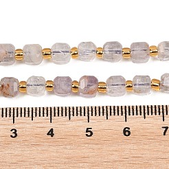 Stränge aus natürlichen violetten Phantomquarz-/violetten Lodolithquarzperlen&nbsp;G-Z147-A04-01
