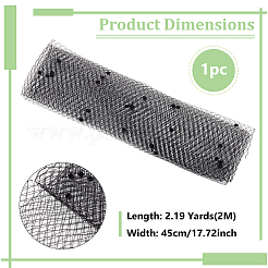 Deko-Mesh-Bänder&nbsp;SRIB-WH0011-179B-01
