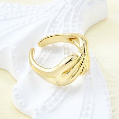 Латунные манжеты для женщин&nbsp;RJEW-G347-07G