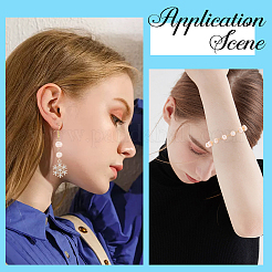 Подвески-коннекторы для картофеля с натуральным культивированным пресноводным жемчугом&nbsp;PALLOY-SC00009