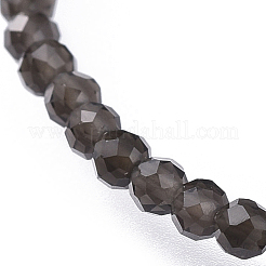 Natürlichen Obsidian Perlenketten&nbsp;NJEW-JN02492-09