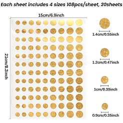 20 шт. самоклеящиеся бумажные подарочные этикетки&nbsp;AJEW-DJ0004-11E