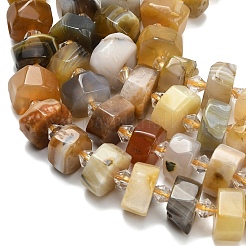 Природные Ботсвана агат бисер нитей&nbsp;G-L642-H11-01