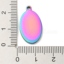 Pendentifs en acier inoxydable 304 avec placage ionique (IP)&nbsp;STAS-D025-05M-02
