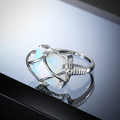 Кольца из латуни и опалита&nbsp;FS-WG78CCB-04