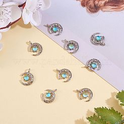 10 Stück Legierung Mond Charm Anhänger Halbmond Charms mit Sonne Halbmond Anhänger für Schmuck Halskette Ohrring Basteln&nbsp;JX394A