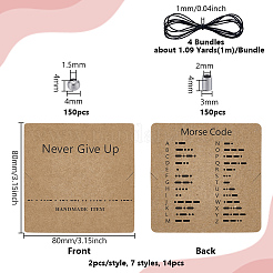 DIY-Kits zum Herstellen von Morsecode-Armbändern&nbsp;DIY-UN0008-19