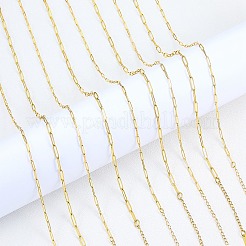 10 collar de cadena con clip de acero inoxidable de 2 estilos para mujeres y hombres&nbsp;NJEW-SZ0001-72