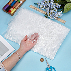 Polyester-Stickerei-Spitzenstoffe&nbsp;DIY-WH0759-46