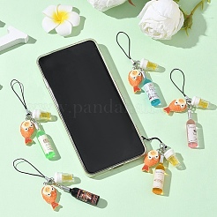 5 шт. резиновые ремешки для мобильного телефона&nbsp;HJEW-YW00291