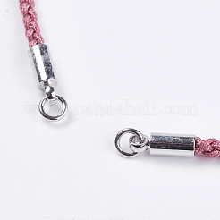 Creazione di bracciali in cordoncino di cotone intrecciato&nbsp;MAK-I006-05P