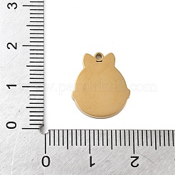 Подвески из нержавеющей стали 304 с эмалью&nbsp;STAS-K312-07D-G