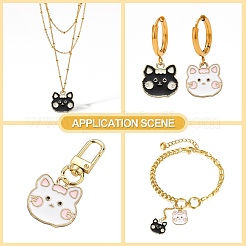 20шт 2 цвета сплава эмалевые подвески&nbsp;ENAM-CJ0003-61