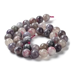 Fili di perle di tormalina fiore di prugna naturale&nbsp;G-I355-01C-01