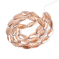 Гальванизируйте прозрачное стекло бисер нитей&nbsp;EGLA-N055-02D