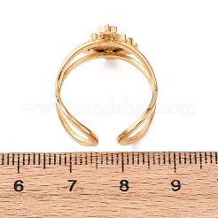 Кольца-манжеты из нержавеющей стали 304 с эмалью для женщин&nbsp;LS-RJEW-Z116-01G-02