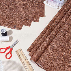 Tessuto in pelle PVC con motivo fenice da 1 iarda&nbsp;DIY-HY0003-38C