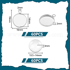 Наборы для изготовления подвески из нержавеющей стали 304 своими руками&nbsp;DIY-UN0056-03A