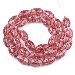 Trasparente perle di vetro crackle fili&nbsp;GLAA-S192-B-010H