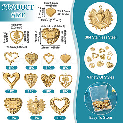 11 шт. 11 стиля подвески из нержавеющей стали 304&nbsp;STAS-TA0003-31