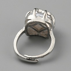 Регулируемое кольцо из пластикового жемчужного бисера&nbsp;RJEW-WH0003-37P