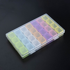 Прямоугольные полипропиленовые (полипропиленовые) контейнеры для хранения бусинок CON-N012-09B