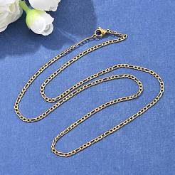 Ионное покрытие(ip) 304 нержавеющая сталь Фигаро цепи ожерелья&nbsp;STAS-K168-01G