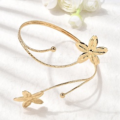 Браслеты-манжеты из нержавеющей стали 304 для женщин&nbsp;BJEW-B152-01G-B