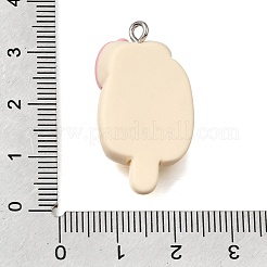 Pendentifs alimentaires imitation résine opaque&nbsp;RE-CBAA178-02P