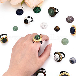 Base de bague ajustable en alliage&nbsp;MAK-T012-15G