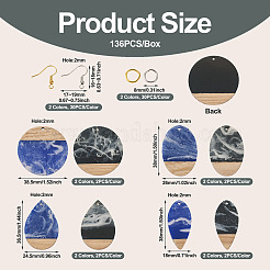 Набор для изготовления сережек с подвесками в форме геометрии своими руками&nbsp;DIY-TA0004-37