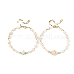 Ensemble de 2 bracelet de cheville d'été pour femme&nbsp;AJEW-AN00886