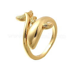 Anelli polsino in ottone a forma di delfino per donna&nbsp;RJEW-Z085-01G-02