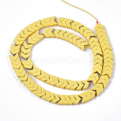 Окрашенного распылением немагнитных синтетических нитей гематита бусы&nbsp;G-T116-26-24