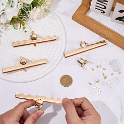 4 шт. застежка-защелка для сумки из цинкового сплава с поворотным замком&nbsp;PURS-CP0001-03LG