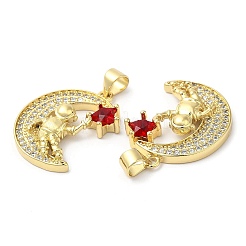 Кулоны из экологически чистой латуни с микропаве и кубическим цирконием&nbsp;KK-Q775-02G