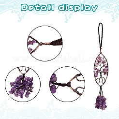 1шт натуральный аметист большой кулон украшения&nbsp;G-SZ0001-95A