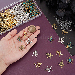 120 шт. 4 цвета подвески из сплава в тибетском стиле&nbsp;FIND-PH0022-99