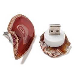 Gefärbte und erhitzte natürliche Achatscheibe als USB-Nachtlicht-Dekoration&nbsp;G-Q170-10G